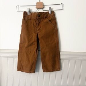 Carhartt Toddler Boys 2T Kids Tan Brown  Casual Canvas Pants